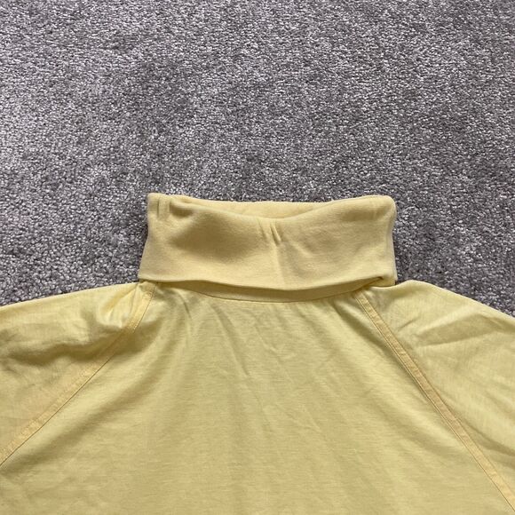 The Izod Club Vintage Turtle Neck Shirt Mens Large Yellow Long Sleeve Outdoor - Picture 9 of 10